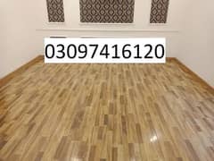 wood floor/ vinyl floor/ wooden blinds Mini kitchen blinds/ wallpaper