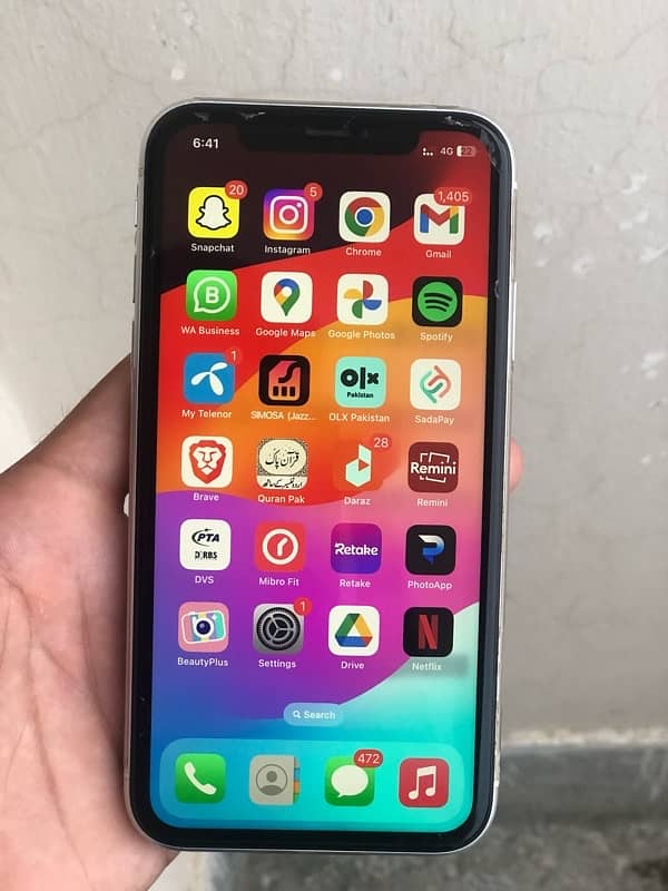 Iphone XR Dual sim Pta approved 128gb with box cable 3