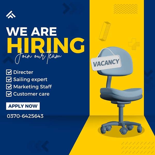 We are Hiring! for Fresher|Experience 0