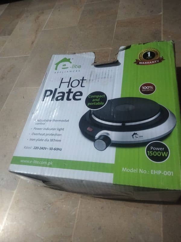 hot plate use me ha condition 10 /8 2