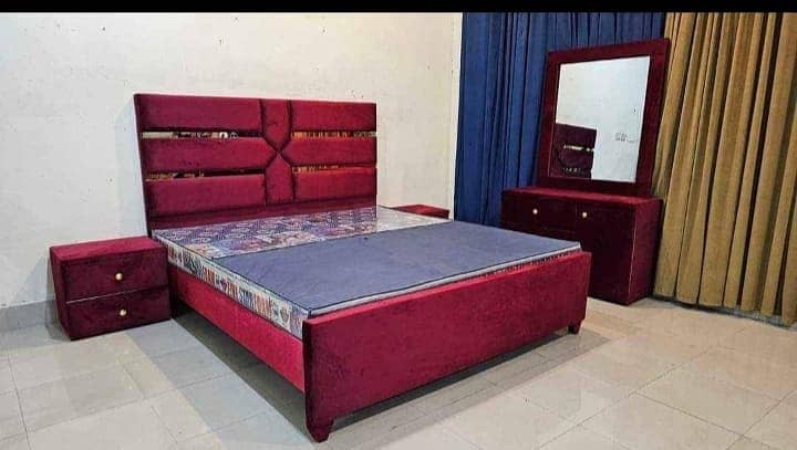 Bed Set\wooden bed\king size bed\double bed\bed room set for sale 15