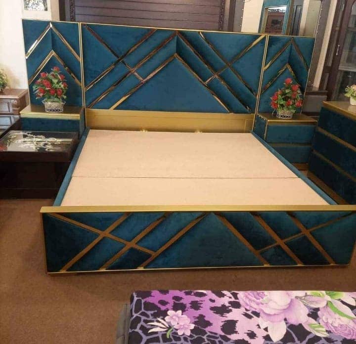 Bed Set\wooden bed\king size bed\double bed\bed room set for sale 16