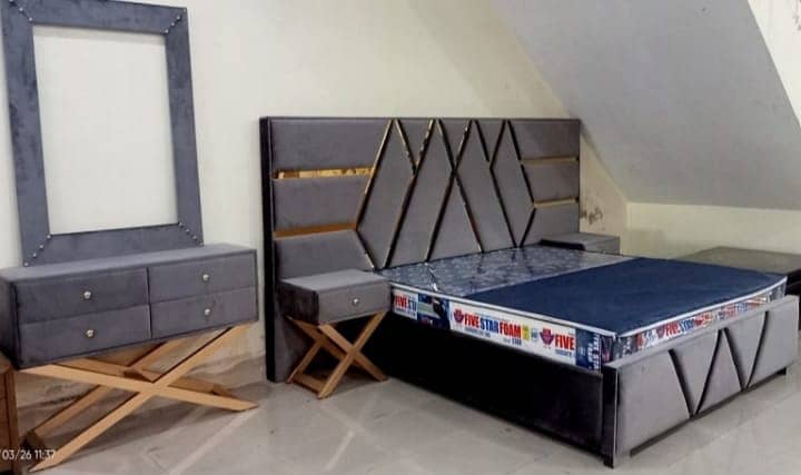 Bed Set\wooden bed\king size bed\double bed\bed room set for sale 9