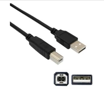 USB Printer Cable - Black - 1.5M 2