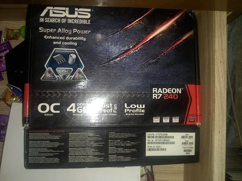 Asus R7 240 4 gb graphic Card 0