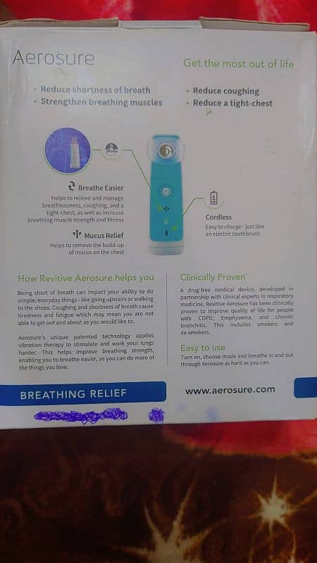 Breathing relief, Revitive aerosure dual mode breath easier 2