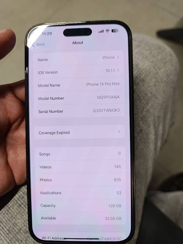 I phone 14 pro max (128gb) PTA approved 1