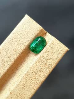 2.13 ct Natural Emerald, Cushion Cut Gem from panjshir, Afghanistan