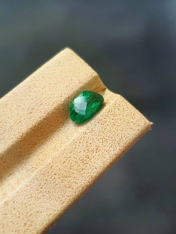 2.13 ct Natural Emerald, Cushion Cut Gem from panjshir, Afghanistan 2