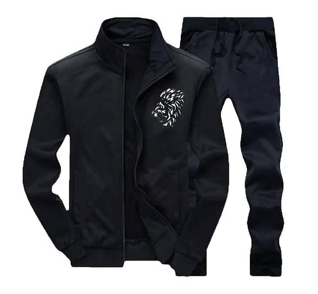 Men’s polyester plain zipper track suit all colours available 1