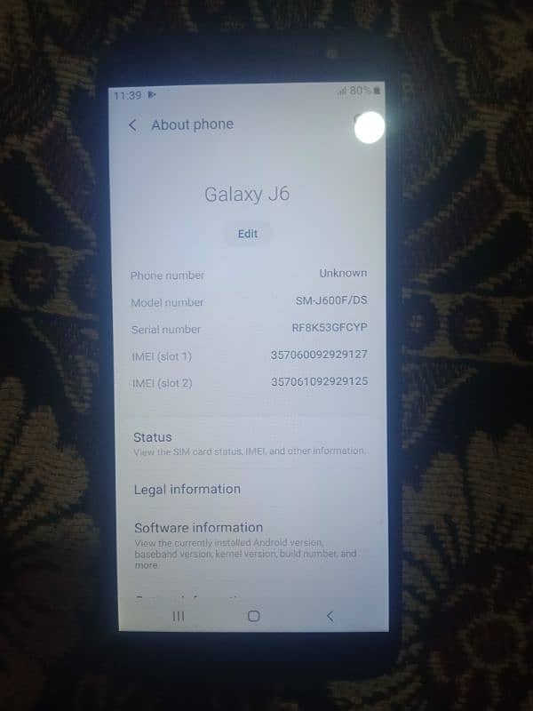 Samsung Galaxy j6 3/32 4