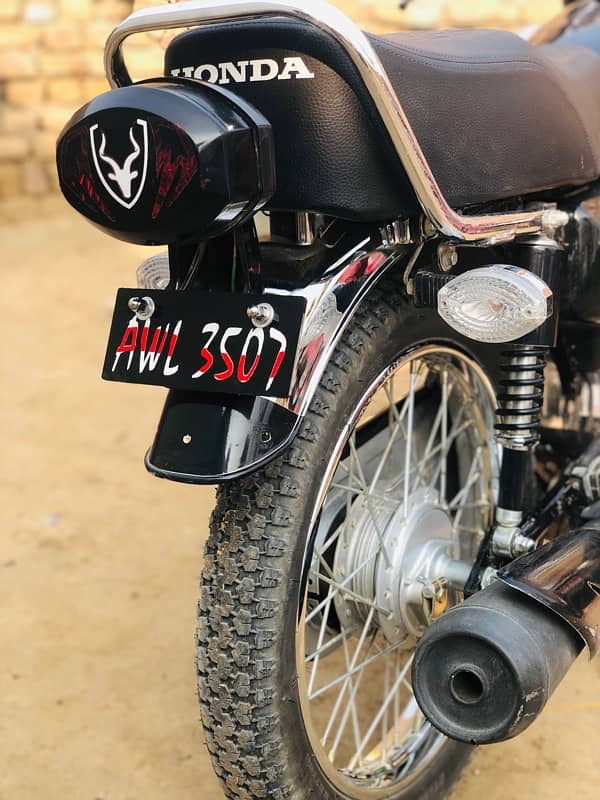 Honda Cg 125 2024 all punjab number laga hoa ha 6