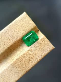 2.06 ct Natural Emerald, Emerald Cut Gem from Panjshir Afghanistan