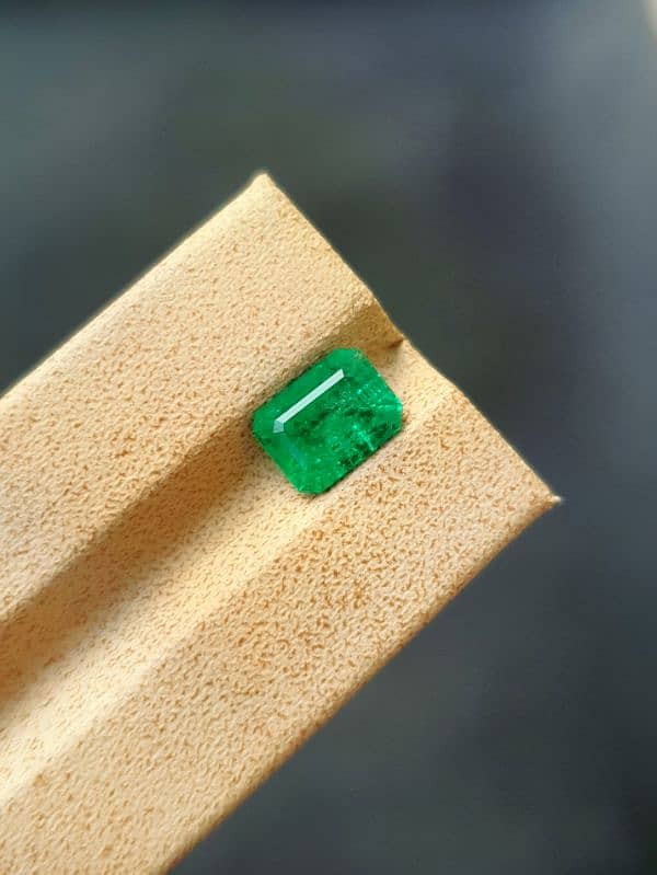 2.06 ct Natural Emerald, Emerald Cut Gem from Panjshir Afghanistan 1