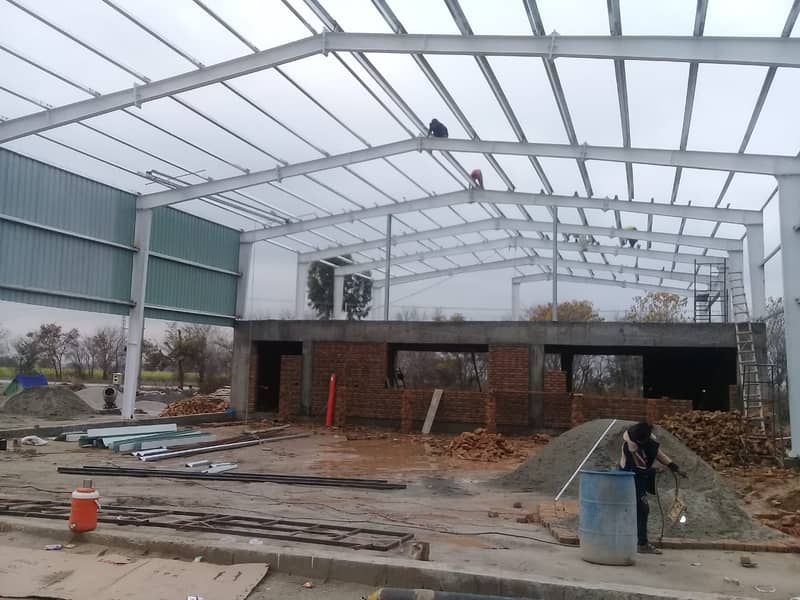 Steel shed Structures Marquee Shades Aircraft Hangars Car parking shed 5