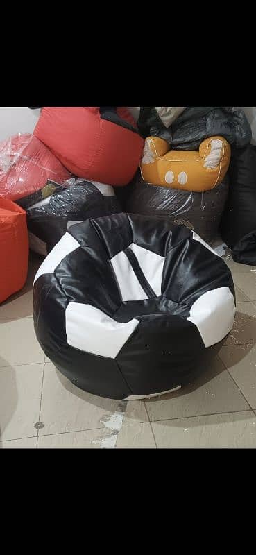 ADULT SIZE FOOTBALL SOFAS / sofa cum bed bean bags 7