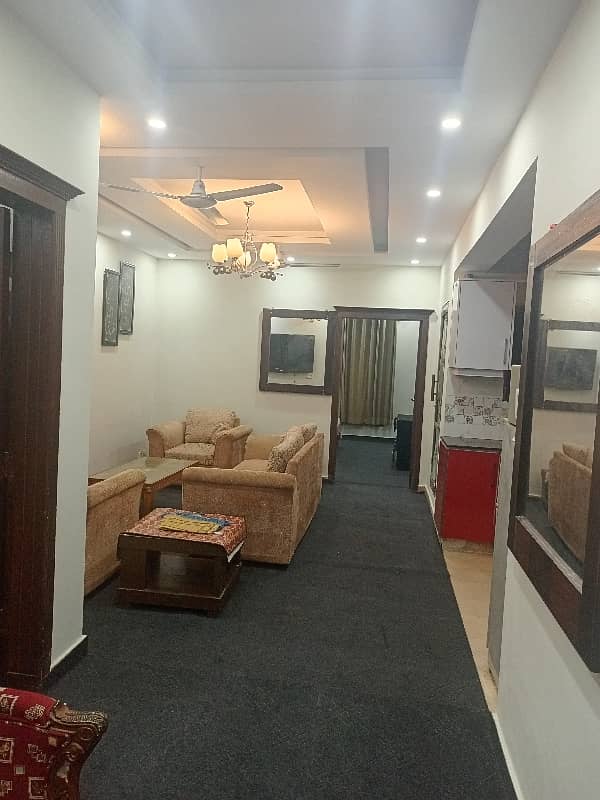 2 Bed Rooms Attach Bath Tv Lounge Kitchen Fully Furnished Apartment Available For Rent 0