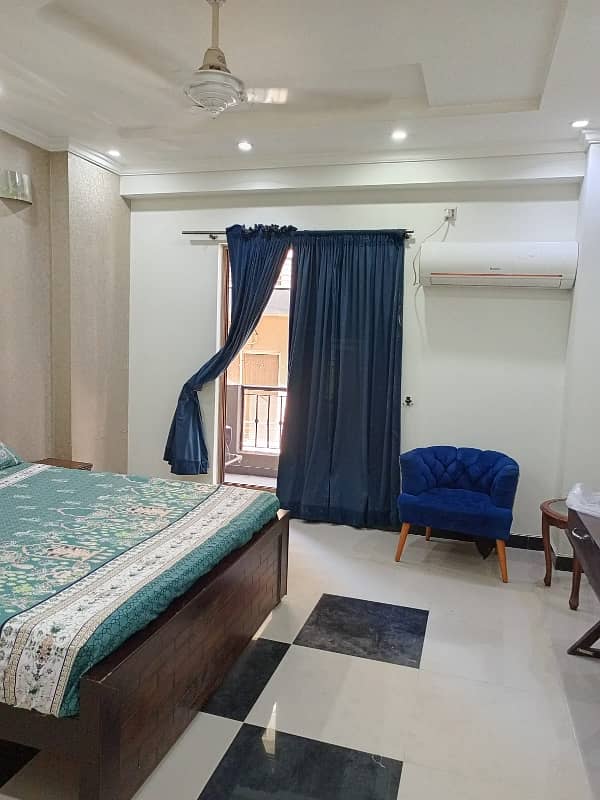 1 Bed Room Aattach Bath Tv Lounge Kitchen Fully Furnished Flat Available For Rent 2