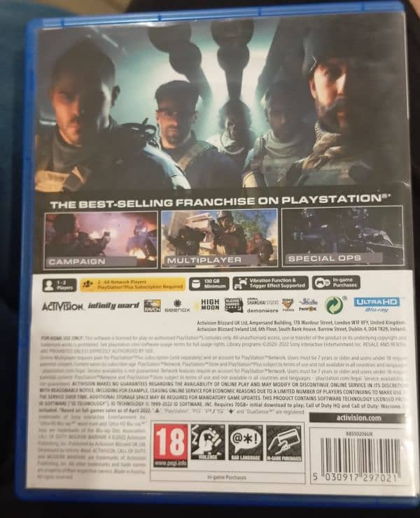 Call Of Duty Modern Warfare 2 Ps5 disc 1