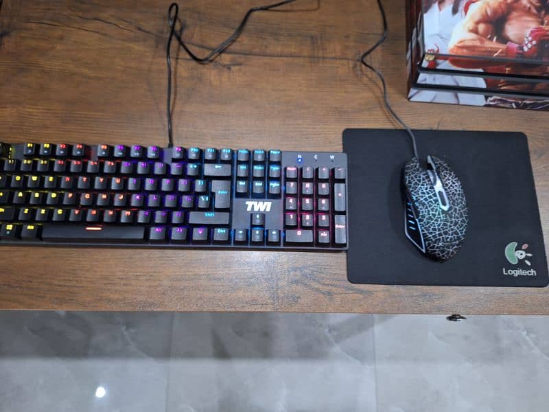 Kd-911 Mechanical Keyboard with Xtrike-Me Gaming Mouse 7