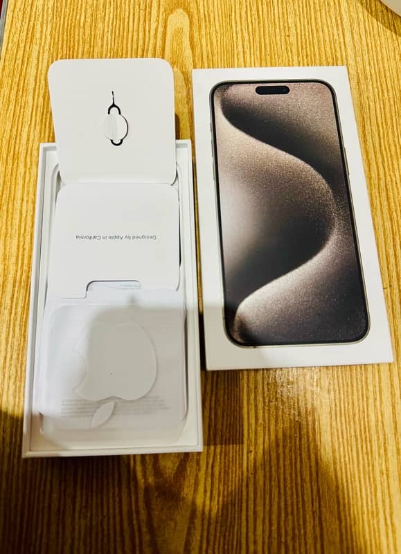 iPhone 15 Pro Max Natural Titanium 256GB Non PTA factory unlock 4