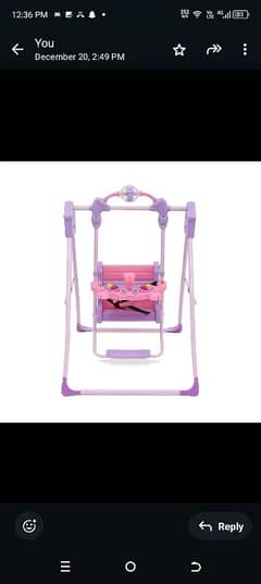 baby swing new condition available picture