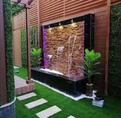 Waterfall/ Buble wall/Garden work Contact WhatsApp 03009874271