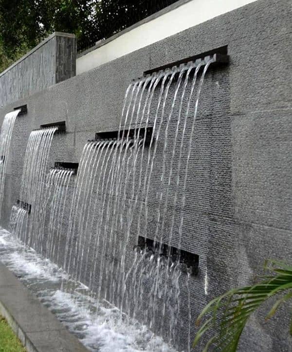 Waterfall/ Buble wall/Garden work Contact WhatsApp 03009874271 3