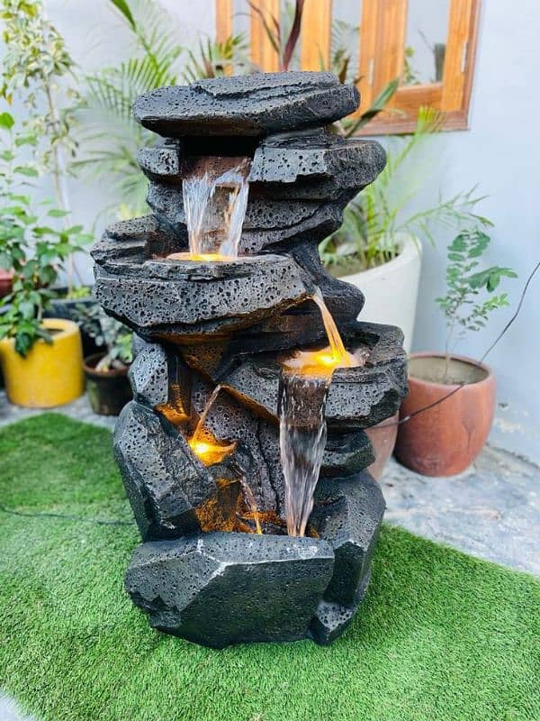 Waterfall/ Buble wall/Garden work Contact WhatsApp 03009874271 6