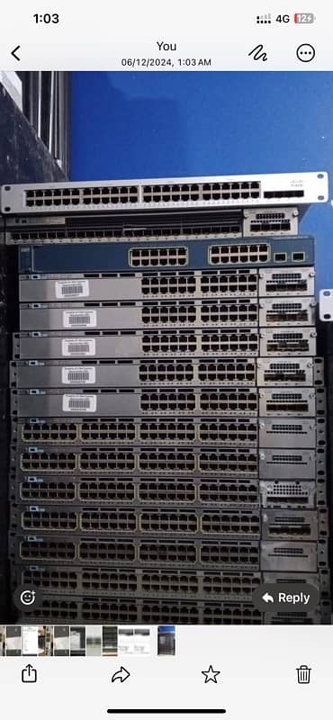 Cisco Switch 3750X-48 POE with 10G card Available in Qunatity 9