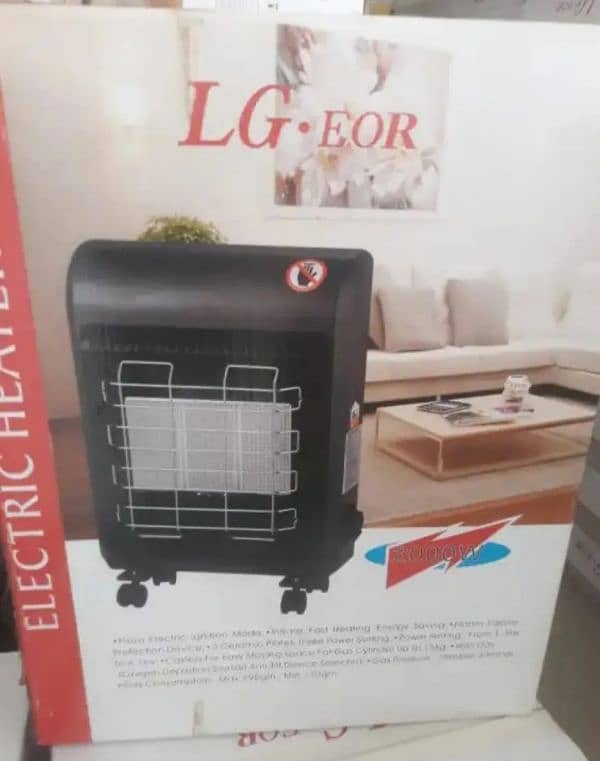 original LG EOR 2 IN 1 HEATER ELECTRIC+GAS 2000 WATTS 1