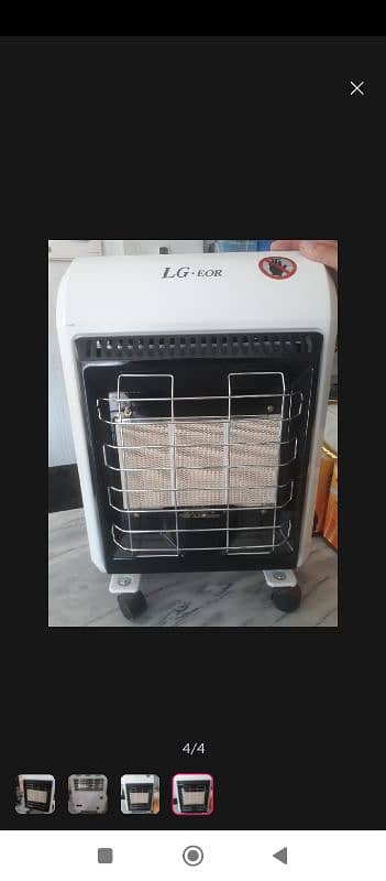 original LG EOR 2 IN 1 HEATER ELECTRIC+GAS 2000 WATTS 2