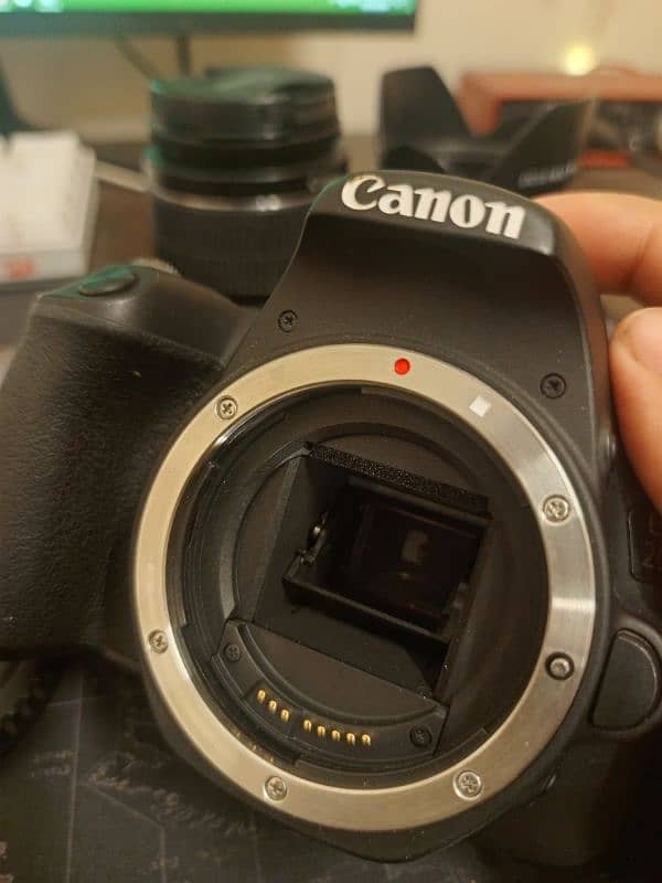 CANON EOS 200D (screen damaged)+ 18-55mm and 50mm Lens + complete bag 4