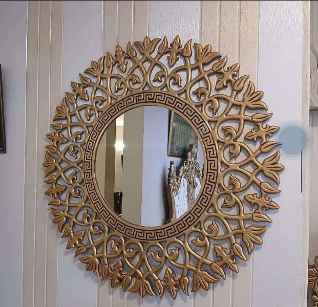 wooden wall clock and mirror 7