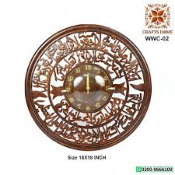 wooden wall clock and mirror 8