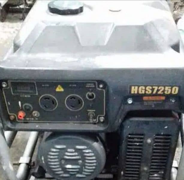 HGS7250 Hyundai generator fuel capacity 25 litre 6.5Kw 2