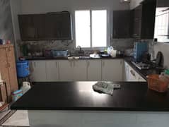 three bed dd first floor well maintained portion for rent in johar