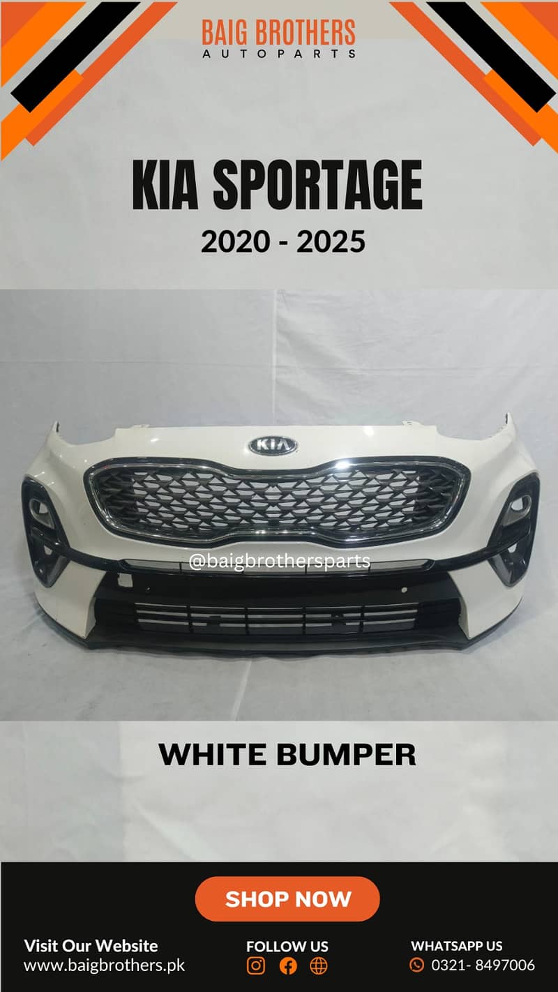 Hyundai Elantra Sonata Tucson Kia Stonic Bumper Fender Grill Lite kit. 12