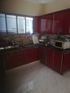 three bed dd tiled flooring portion for rent in johar