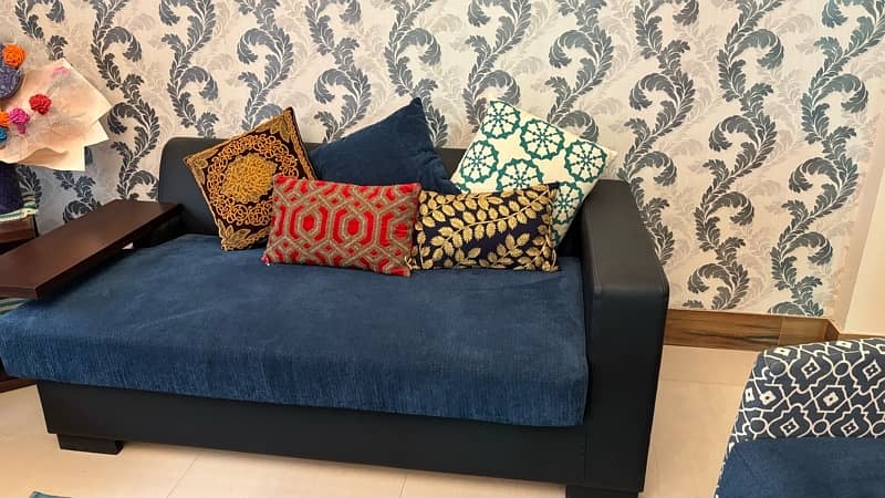 HABITT NAVY BLUE SOFAS FOR SALE WITH CUSHIONS 2