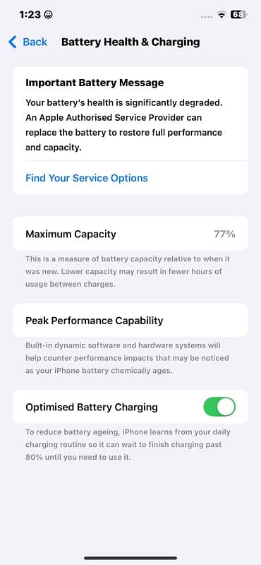 256 Gb Factory unlock 77 batery heath with orginal box and charger 2