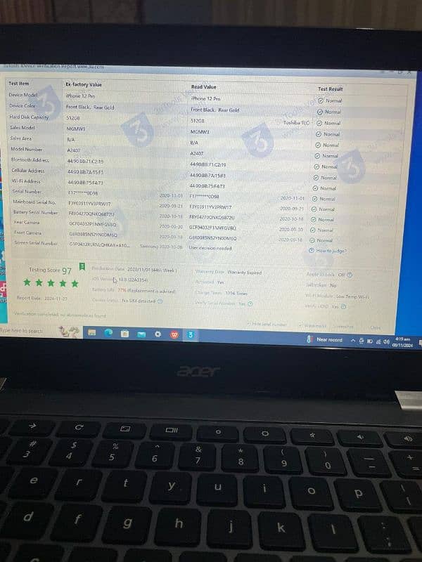 Iphone 12 pro factory unlock 512 gb 16