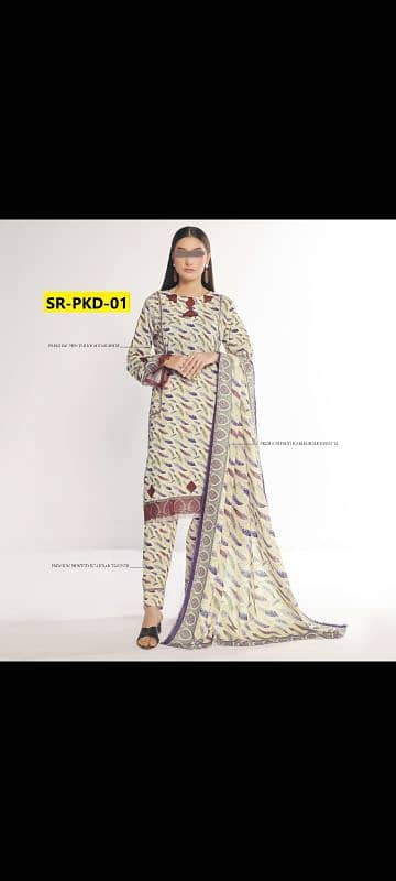 NEW ARRIVALS OF SARINA 3Pc KHADDAR ONLY IN 2800. 0