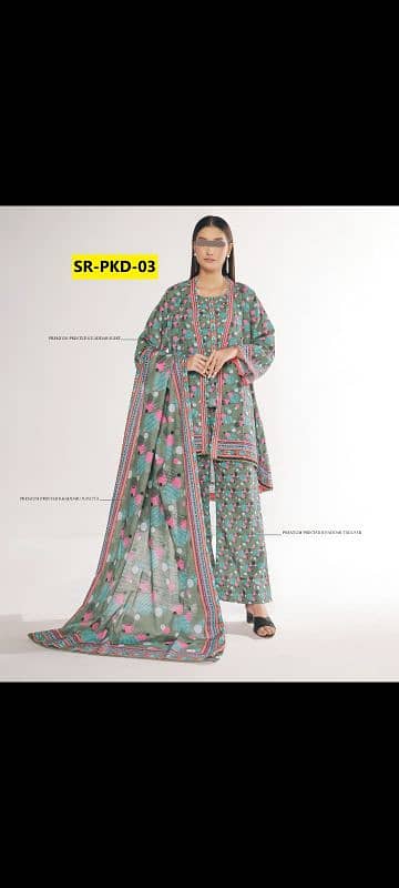 NEW ARRIVALS OF SARINA 3Pc KHADDAR ONLY IN 2800. 2