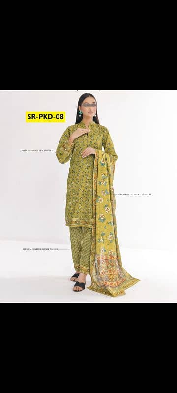 NEW ARRIVALS OF SARINA 3Pc KHADDAR ONLY IN 2800. 7