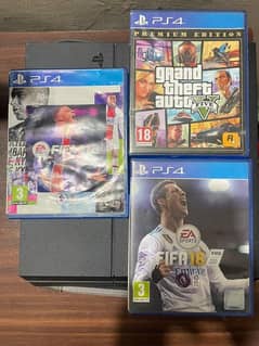 Ps4 games for sale! fifa18,fifa21and GTAV good condition all ok.