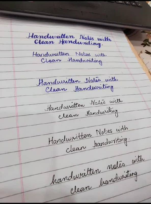 Handwriting assignment work. 1