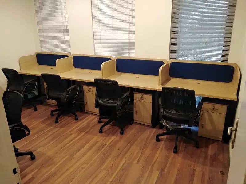 Workstaions Table Co workspace Table & Chairs ( 8000 Per Seat ) 10