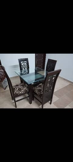 dining table with chair