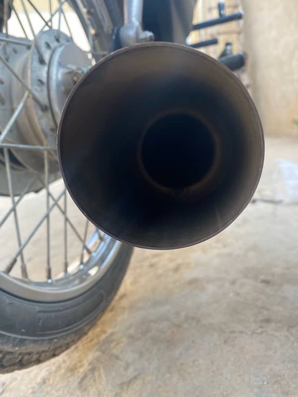 HKS exhaust (cut tip) with 70 bend pipe 2